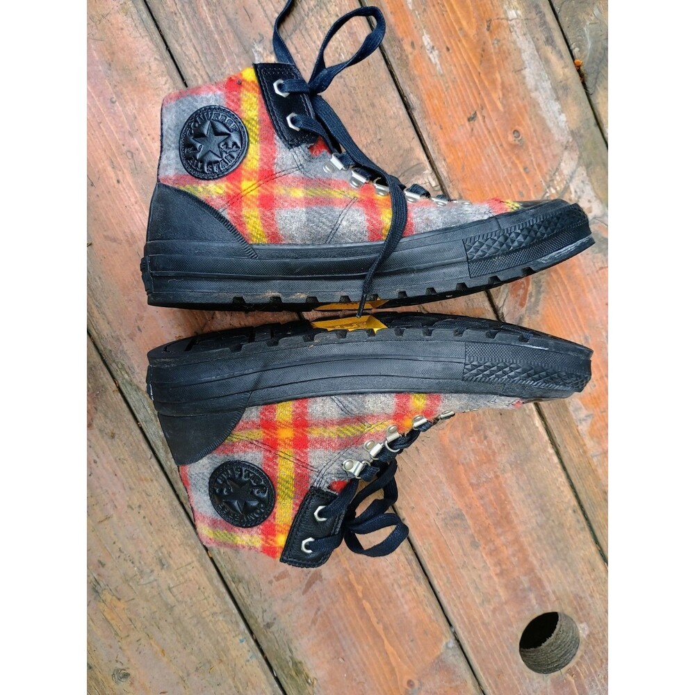 Converse Woolrich CT Street Hiker Plaid Wool All Star Chuck Taylor M 9.5 W 11 - Picture 6 of 13